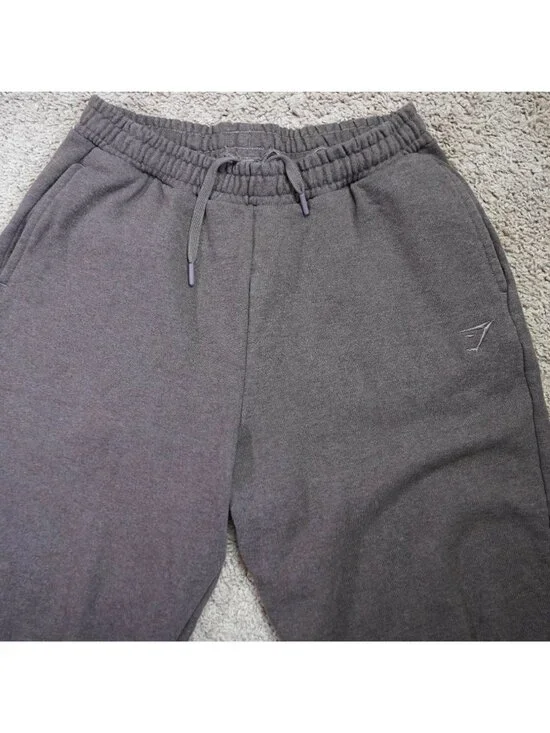 Gymshark Joggers Mens Medium Brown Tapered Sweatpants Athletic Logo - Picture 3 of 9
